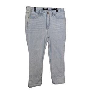 Nine West Taylor Cuffed Capris Light Wash Women's Size 10